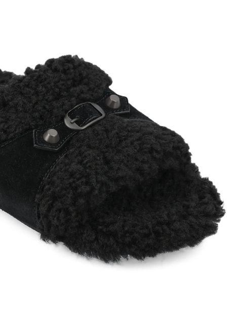 Balenciaga furry strap sandals - Black - zdjęcie produktu nr 2