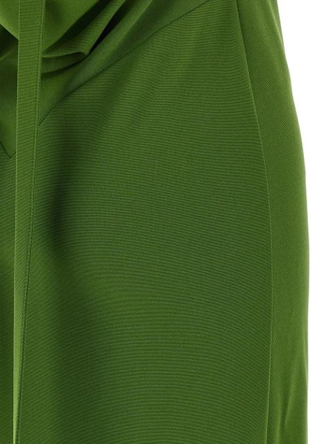The Attico asymmetric strap maxi dress - Green