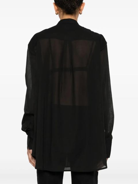 TOTEME stand-up collar blouse - Black - zdjęcie produktu nr 2