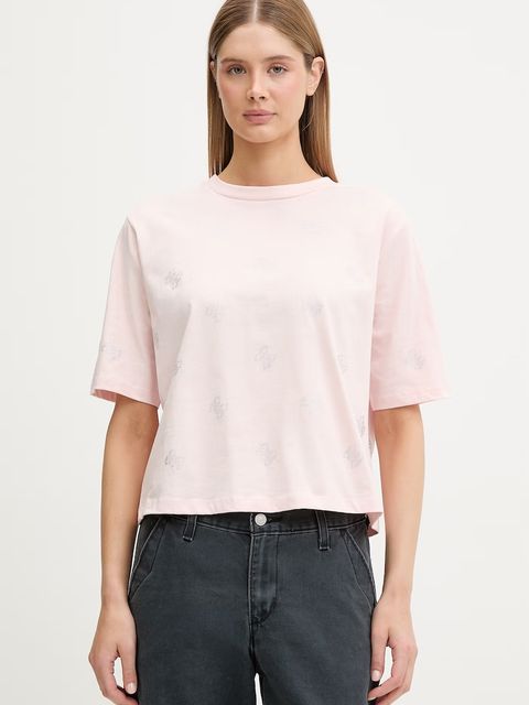 Guess T-shirt damski bawełniany SILVY - zdjęcie produktu nr 1