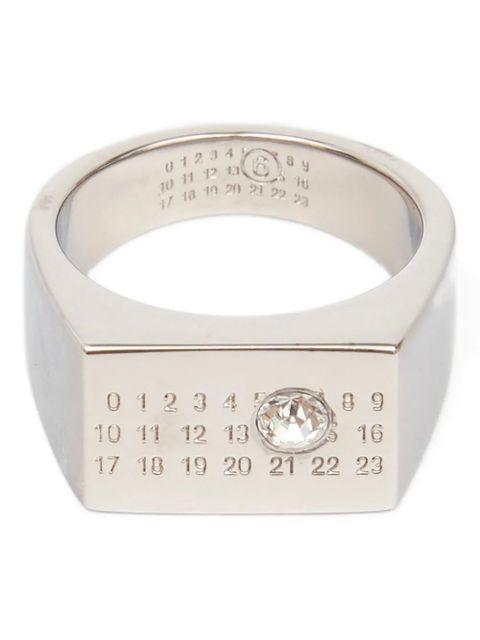 MM6 Maison Margiela ring-pendant necklace - Silver - zdjęcie produktu nr 1