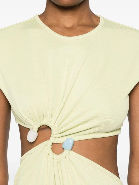 Christopher Esber S-buckle maxi dress - Green