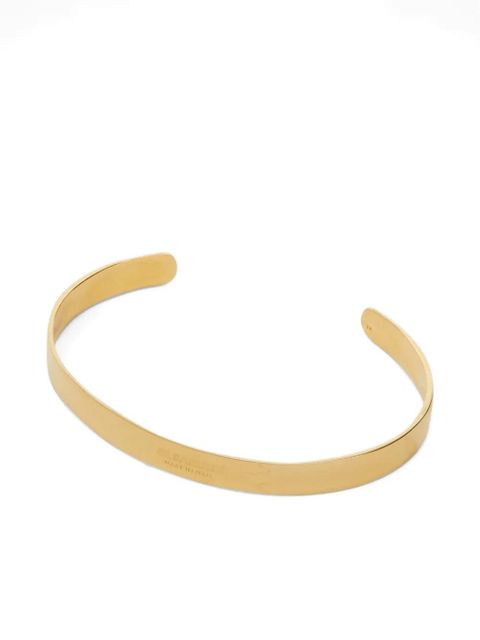 Jil Sander engraved-logo bracelet - Gold