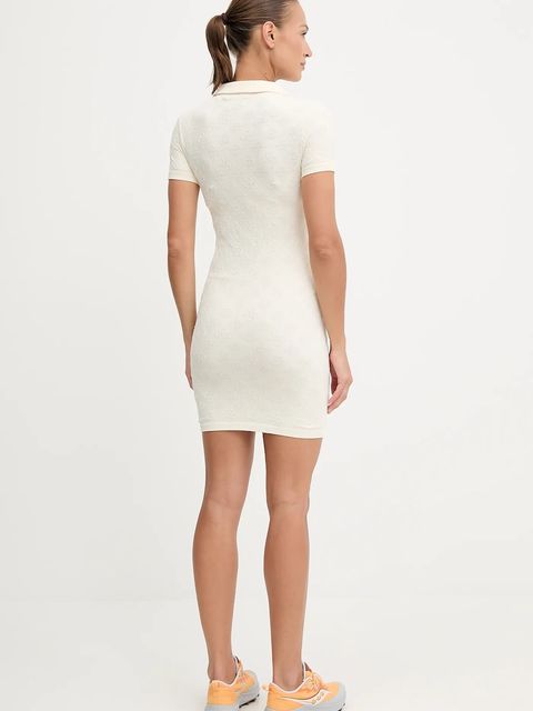 Guess sukienka PEONY kolor beżowy mini dopasowana V5YK05 Z3OA0