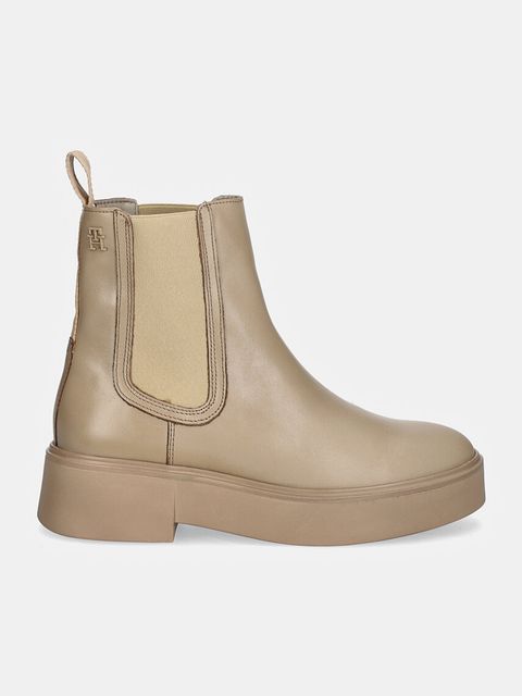 Tommy Hilfiger sztyblety skórzane MINIMAL LEATHER CHELSEA LOGOTAPE - zdjęcie produktu nr 2