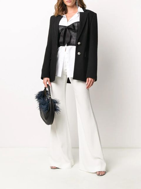 Balmain high waist flared trousers - White - zdjęcie produktu nr 2