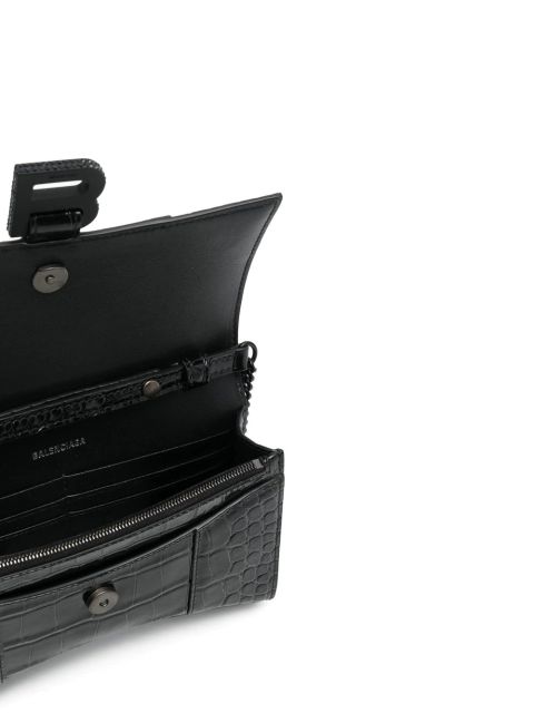 Balenciaga Hourglass chain-strap wallet - Black