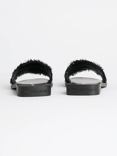 Karl Lagerfeld klapki SKOOT II damskie kolor czarny KL80411