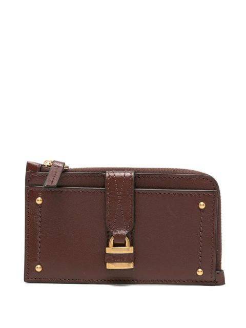 Chloé locker-detail strap leather wallet - Brown - zdjęcie produktu nr 1