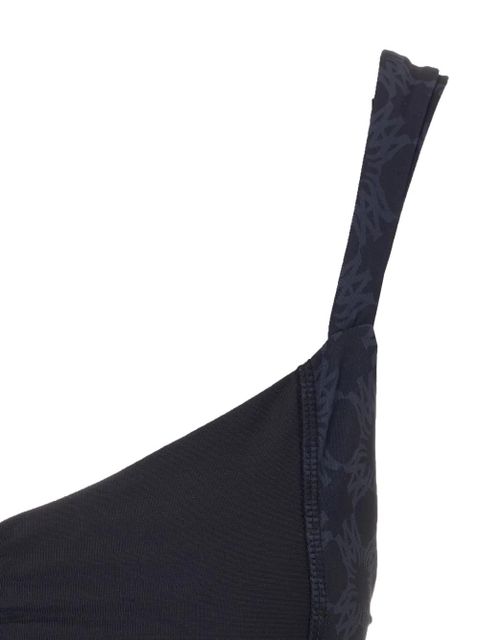 AMIRI patterned logo band sports bra - Black