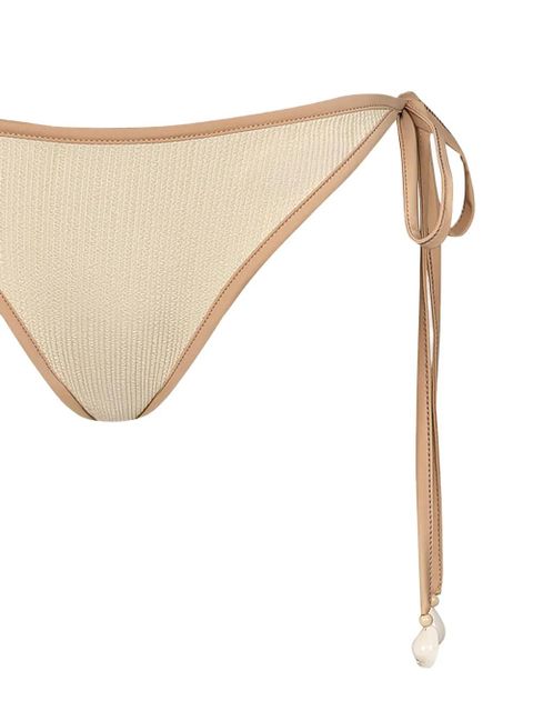 Johanna Ortiz crinkle-tie bikini bottom - Neutrals - zdjęcie produktu nr 2