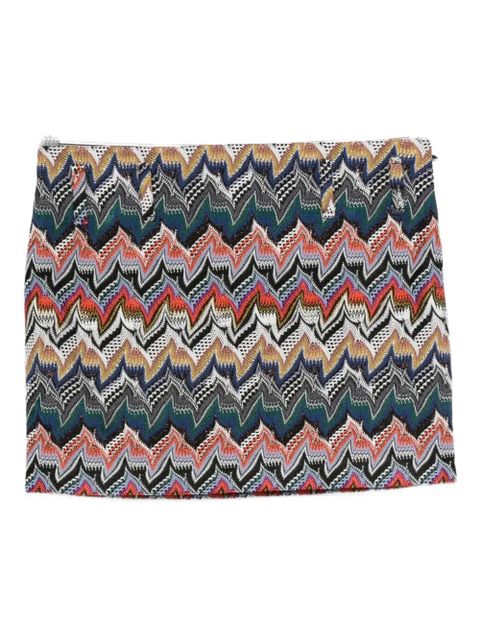 Missoni chevron-pattern mini skirt - Green