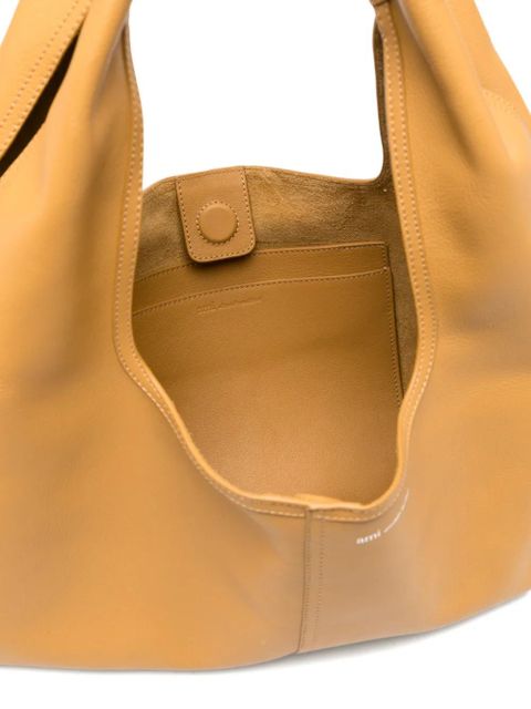 AMI Paris Etienne leather shoulder bag - Brown