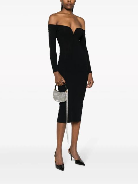 Magda Butrym micro Vesna embellished clutch bag - Silver