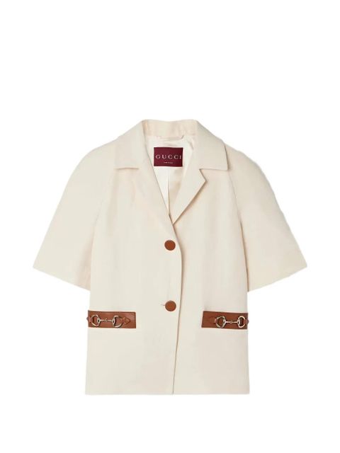 Gucci horsebit-detail jacket - Neutrals - zdjęcie produktu nr 1