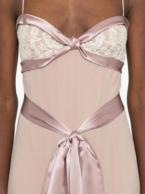 Valentino Garavani lace-detail maxi dress - Pink