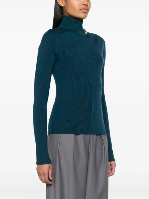 Lanvin embellished rollneck jumper - Blue - zdjęcie produktu nr 2