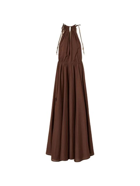 TWINSET halter slit maxi dress - Brown - zdjęcie produktu nr 1
