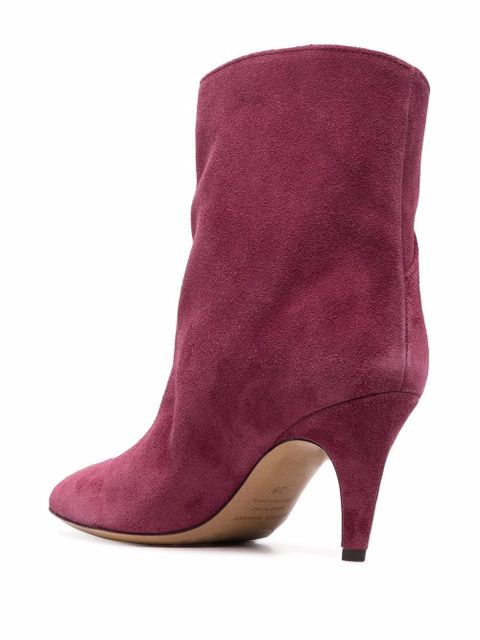Isabel Marant pointed-toe suede-leather boots - Pink