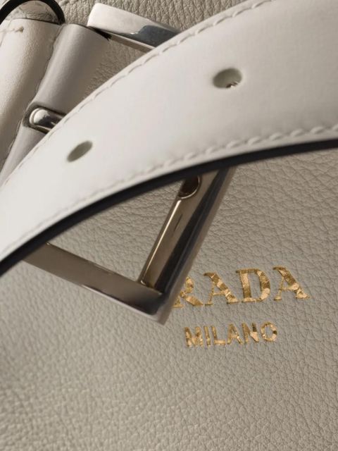 Prada Buckle bucket bag - White