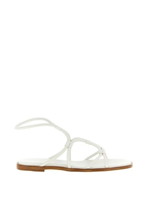 Gianvito Rossi nappa ankle-strap sandals - White - zdjęcie produktu nr 1
