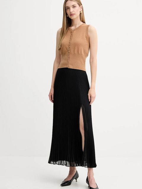 Luisa Spagnoli spódnica kolor czarny maxi rozkloszowana 542345 - zdjęcie produktu nr 2