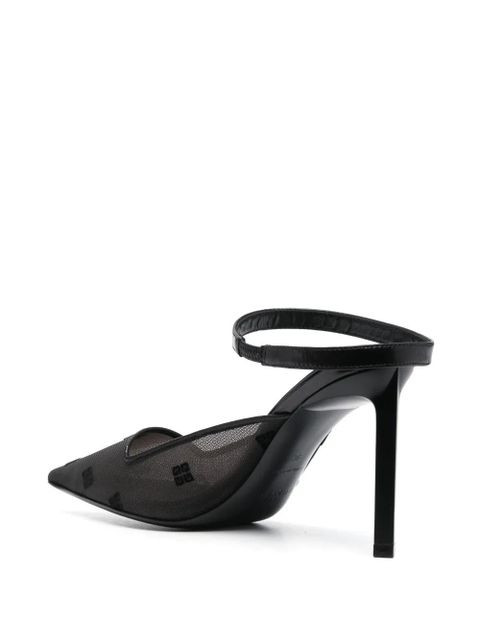 Givenchy 100mm logo-embroidered mules - Black