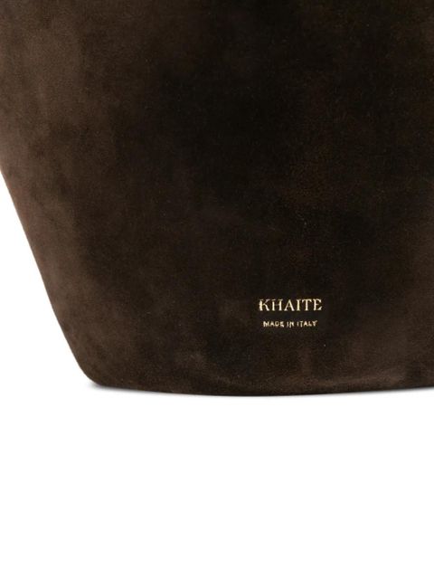 KHAITE mini Lotus tote bag - Brown