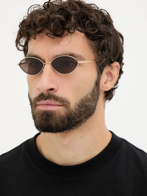 Ray-Ban okulary przeciwsłoneczne kolor złoty 0RB3757