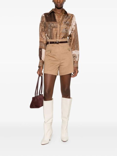 Max Mara zip-pocket shorts - Neutrals
