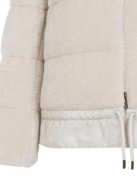 Moncler Cedre teddy down jacket - Neutrals