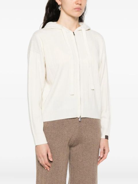 Max Mara hooded cashmere cardigan - Neutrals - zdjęcie produktu nr 2
