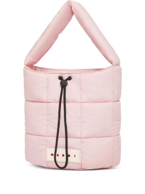 Marni padded quilted bucket bag - Pink - zdjęcie produktu nr 1