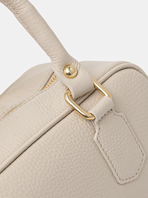 Answear.LAB torebka skórzana kolor beżowy