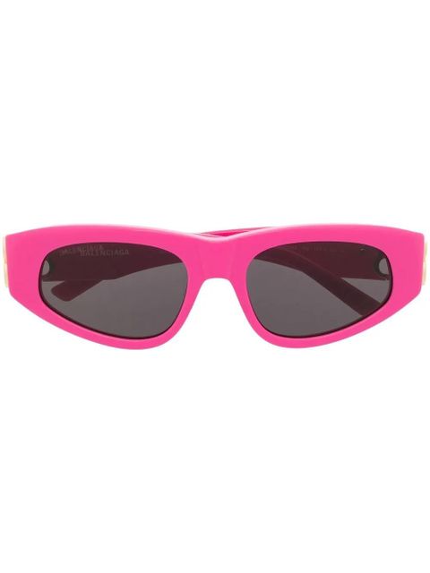 Balenciaga Eyewear logo-plaque cat-eye sunglasses - Pink - zdjęcie produktu nr 1