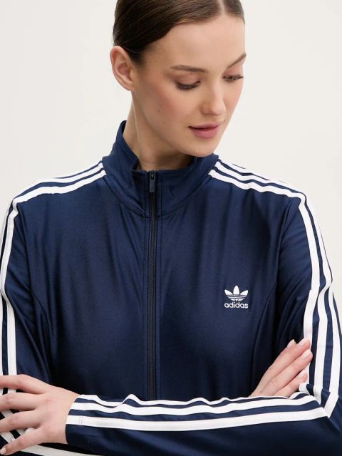 adidas Originals bluza 3-Stripes damska kolor granatowy z aplikacją JD5023