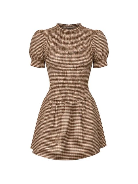Reformation Leannah mini dress - Brown - zdjęcie produktu nr 1