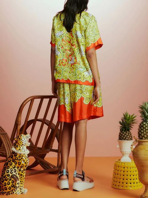 ALEMAIS Sierra silk shorts - Yellow