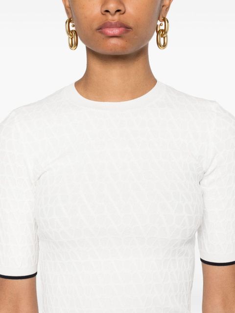 Valentino Garavani Toile Iconographe top - White
