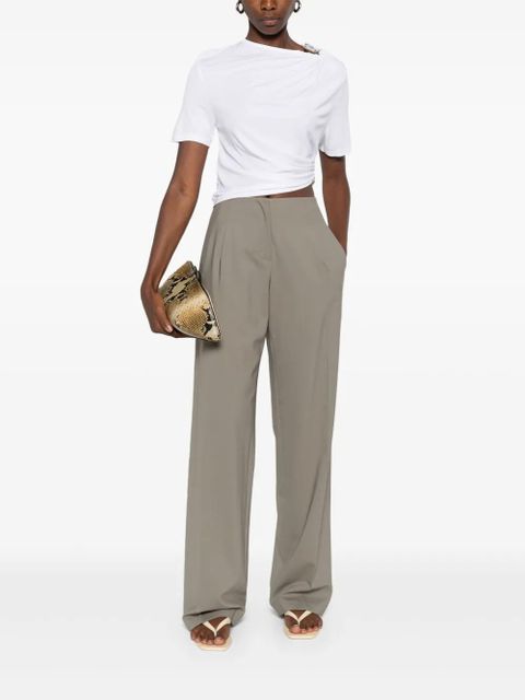 Christopher Esber pleated-front trousers - Green