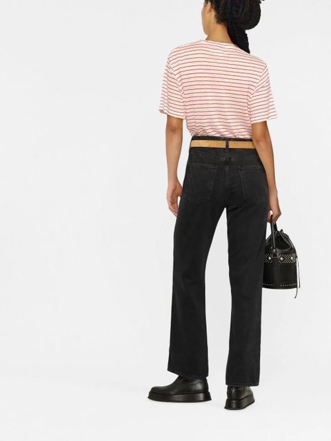 AGOLDE mid-rise straight-leg jeans - Black