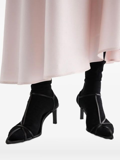 Jil Sander interwoven-straps pointed-toe pumps - Black