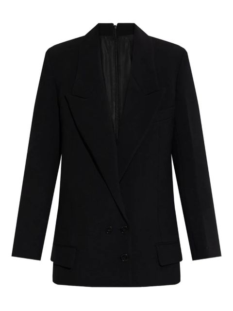Victoria Beckham double-breasted peak-lapel jacket - Black - zdjęcie produktu nr 1
