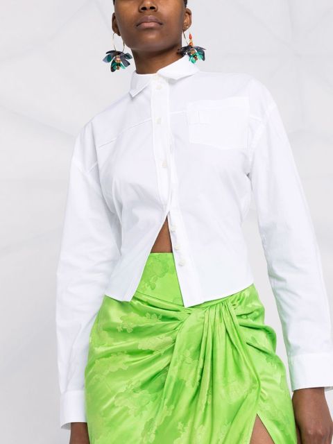 Jacquemus La chemise Aqua fitted shirt - White - zdjęcie produktu nr 2