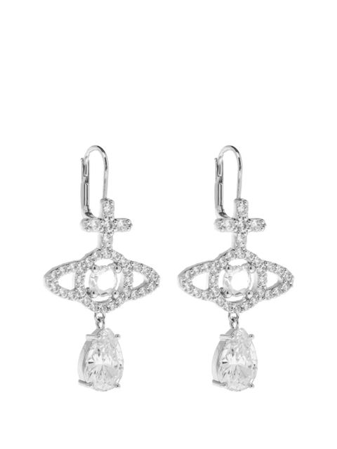 Vivienne Westwood Olympia embellished drop earrings - Silver - zdjęcie produktu nr 1