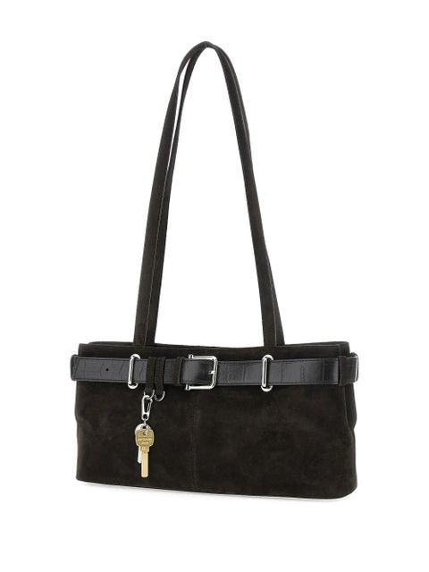 Osoi small Brocle suede belt shoulder bag - Brown