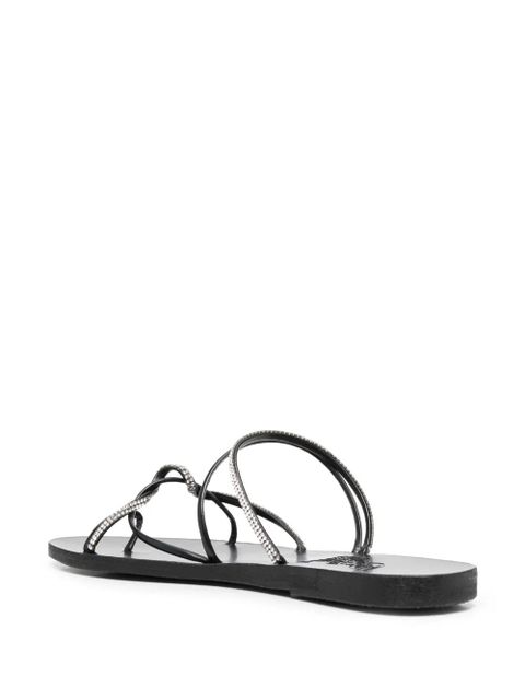 Ancient Greek Sandals Fantasia crystal-embellished slides - Black