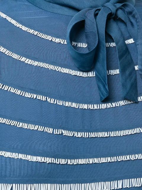 Valentino Garavani ruffled midi dress - Blue