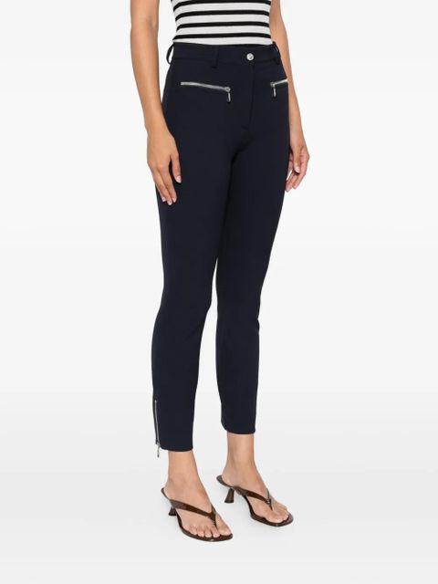 ETRO zip-detailing skinny trousers - Blue