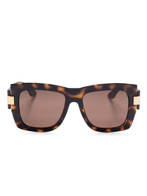 Gucci Eyewear square-frame sunglasses - Brown - zdjęcie produktu nr 1